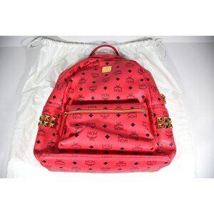 MCM Visetos Studs Stark Backpack With Dust Bag NEW R1585